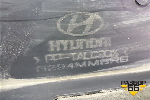 Дефлектор радиатора правый для Hyundai Grand Santa Fe с 2012-2018г (Гранд Санта Фе)