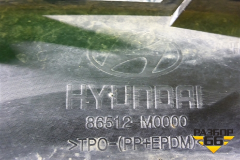 Бампер передний нижняя часть (86512M0000) для Hyundai Creta с 2016г (Крета)