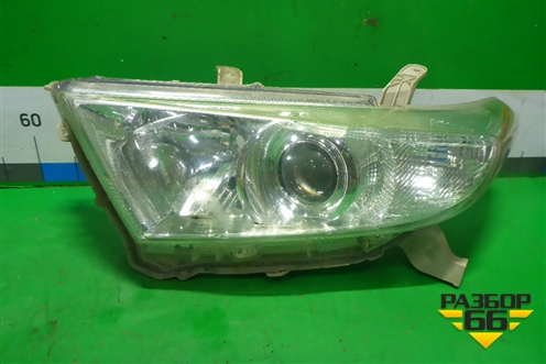 Фара левая (после 2010г галоген) (811500Е130) для Toyota Highlander с 2007-2013г (Хайлендер)