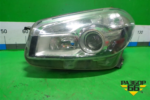 Фара левая (после 2010г галоген) (26060BR00B) для Nissan Qashqai (J10E) с 2006-2013г (Кашкай)