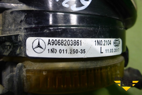 Фара противотуманная левая (A9068203861) для Mercedes Benz Sprinter W906 с 2006-2019г (Спринтер)