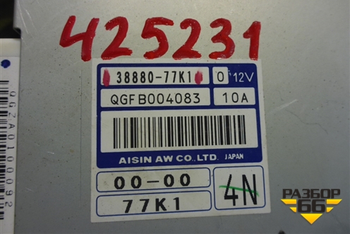 Блок управления АКПП (2.0л J20) (3888077K1) для Suzuki Grand Vitara с 2006г (Гранд Витара)