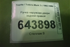 Ручка наружная двери задней правой для Toyota Mark 2 с 1992-1996г
