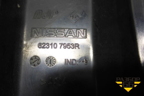 Решетка радиатора (623107953R) для Nissan Terrano с 2014г (Терано)