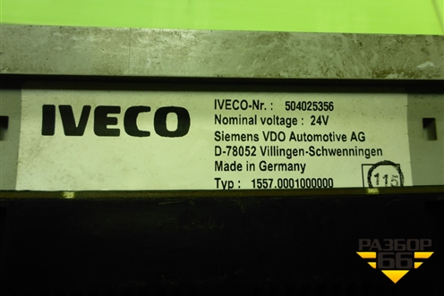 Щиток приборов МКПП (504025356) для Iveco Stralis с 2007г (Стралис)