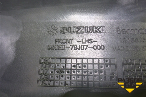 Накладка двери передней левой (Новая) (990E079J07000) для Suzuki SX4 с 2006-2013г (СХ4)