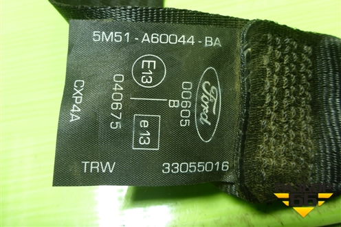 Ремень безопасности задний центральный (5M51A60044BA) для Ford Focus 2 с 2008-2011г