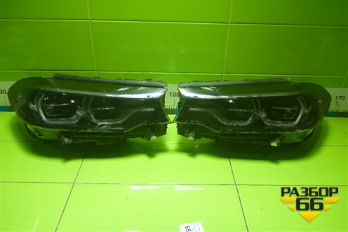 Фара L+R комплект (до 2020г Full Led Shadow с блоками) (8499121,8499122) (84991218499122) для BMW 5-серия G30 с 2017г