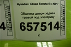 Обшивка двери задней правой под электрику (833203D010) для Hyundai Sonata-5 с 2001г (Соната)