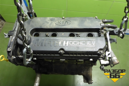 Двигатель (1.6л S6D МКПП) для Kia Spectra с 2001г (Спектра)