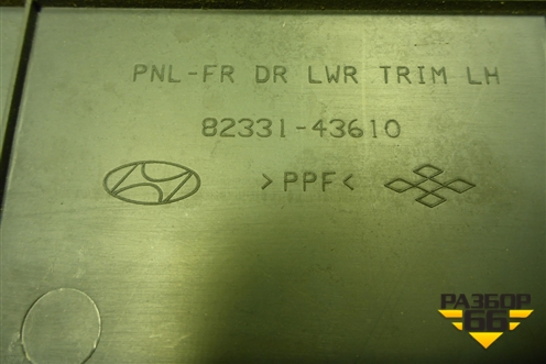 Обшивка двери передней левой под электрику (8233143610) для Hyundai Porter с 1996-2011г (Портер)