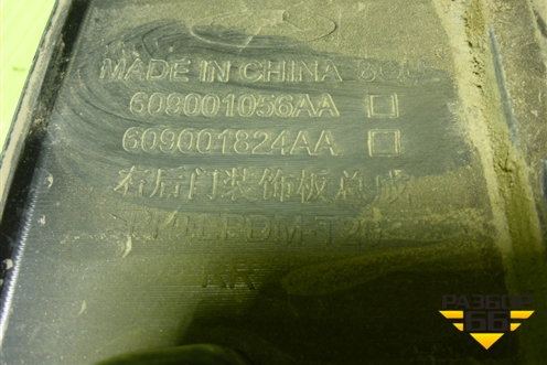 Накладка двери задней правой (609001824AA) для OMODA C5 с 2022г (Ц5)