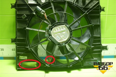 Вентилятор охлаждения радиатора (6600176938) для Geely Atlas Pro с 2019г (Атлас Про)