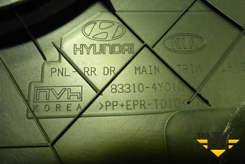 Обшивка двери задней левой под электрику (833104Y010) для Kia Rio с 2011-2016г (Рио 3)