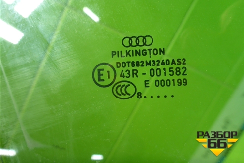 Стекло двери передней правой для Audi A4 (В8) с 2007-2015г (А4)