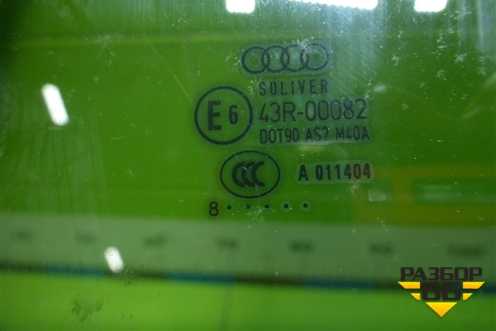 Стекло двери задней левой для Audi A4 (В8) с 2007-2015г (А4)