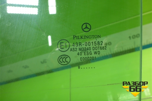 Стекло двери задней левой для Mercedes Benz C-Klass W204 с 2007-2014г (Ц)
