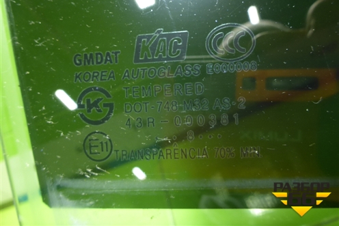 Стекло двери задней правой (хетчбэк) (96548191) для Chevrolet Lacetti с 2003г (Лачетти)