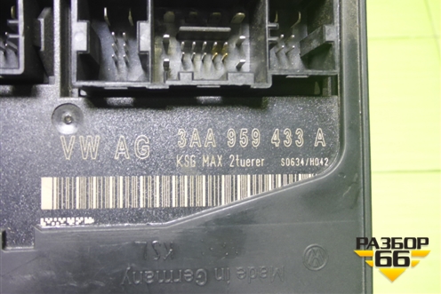 Блок комфорта (3AA959433A) для Volkswagen Passat-CC с 2008г (Пассат ЦЦ)