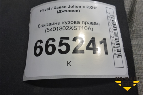 Боковина кузова правая (5401802XST10A) для Haval Jolion с 2021г (Джолион)