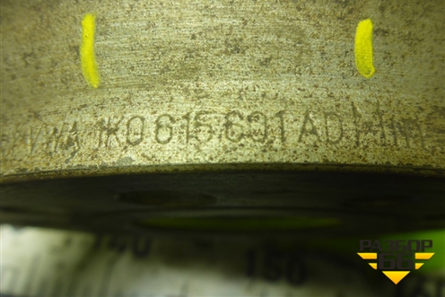 Диск тормозной задний (1K0615601AD) для Volkswagen Tiguan с 2011-2016г (Тигуан)