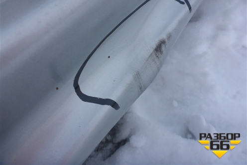 Порог со стойкой левый (5ти дверный хетчбэк) для Ford Focus 2 с 2005-2008г (Фокус)