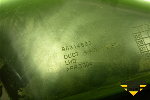 Воздуховод отопителя (96314863) для Daewoo Matiz с 1998-2015г (Матиз)