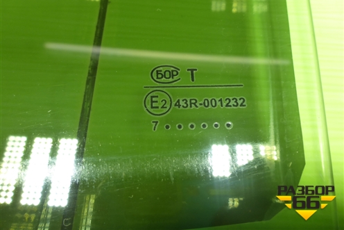 Стекло двери задней левой (седан) для Chevrolet Lanos с 2004г (Ланос)