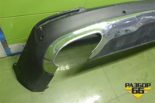 Юбка заднего бампера (под парктроник) (A2538850925) для Mercedes Benz GLC-Klass X253  с 2015г (ГЛЦ)