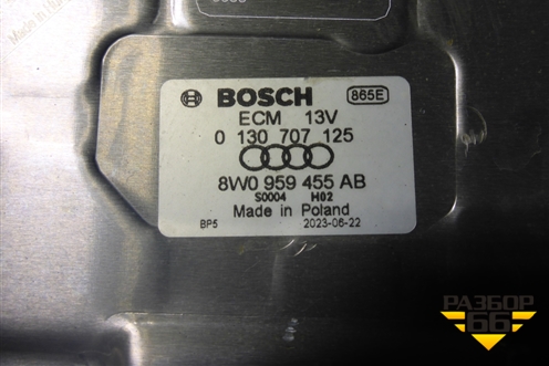 Вентилятор охлаждения радиатора (8W0959455AB) для Audi Q7 c 2015г (Ку 7)