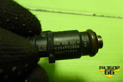 Форсунка инжекторная электрическая (04E906031H) для Volkswagen Polo (седан) с 2010г (Поло)