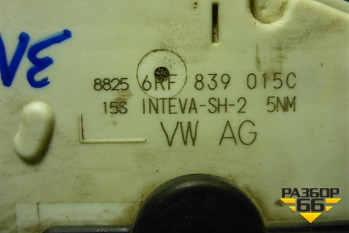 Замок двери задней левой (6RF839015C) для Volkswagen Polo (седан) с 2010г (Поло)