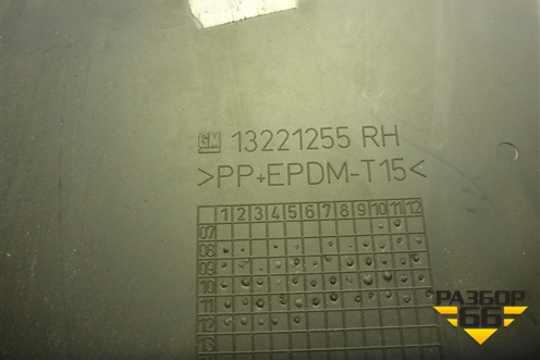 Обшивка стойки центральная правая (13221255) для Opel Insignia с 2008-2017г (Инсигниа)