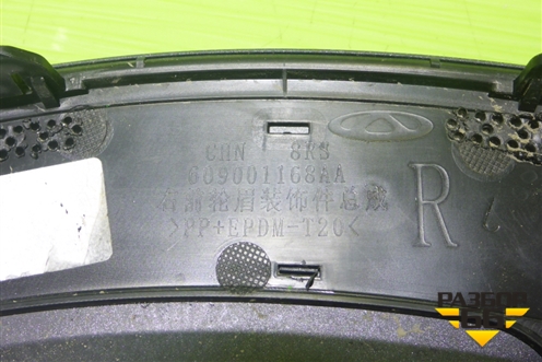 Накладка переднего крыла правого (609001168AA) для Jaecoo J8 c 2024г (Джей8)