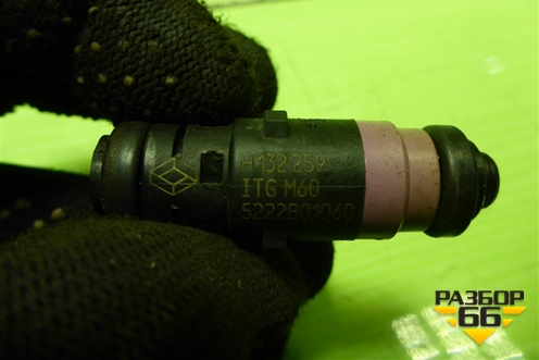 Форсунка инжекторная электрическая (1.6л K4MV838) (H132259) для Renault Megane 3 с 2008-2016г (Меган)