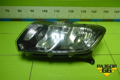 Фара левая (до 2018г галоген) (260609450R) для Renault Logan II с 2012г (Логан)