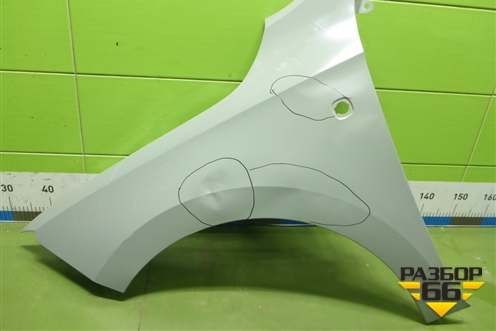 Крыло переднее левое под повторитель (оригинал) для Skoda Rapid с 2013г (Рапид)