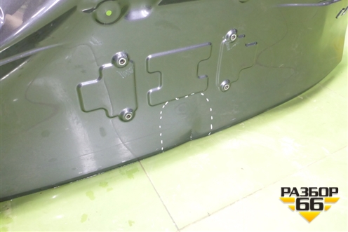 Дверь багажника без стекла (S203F2701080100) для Changan UNI-S с 2024-2025г (Юни с)