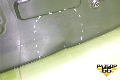 Дверь багажника без стекла (S203F2701080100) для Changan UNI-S с 2024-2025г (Юни с)