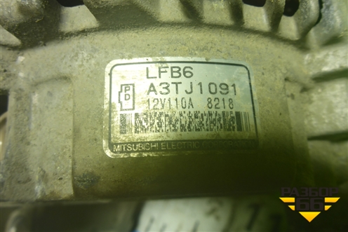 Генератор (2.3л L3) (A3TJ1091) для Mazda Mazda 3 (BK) с 2003-2009г 
