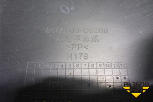 Накладка крыла  переднего левого (8403409С6200) для Dongfeng DFH4180