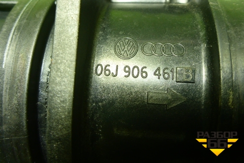 Датчик массового расхода воздуха (06F906461B) для Volkswagen Passat-CC с 2008г (Пассат ЦЦ)