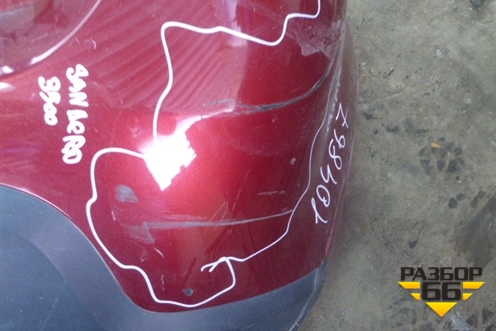 Бампер задний (StepWay) (8200911893) для Renault Sandero с 2009-2014г (Сандеро)